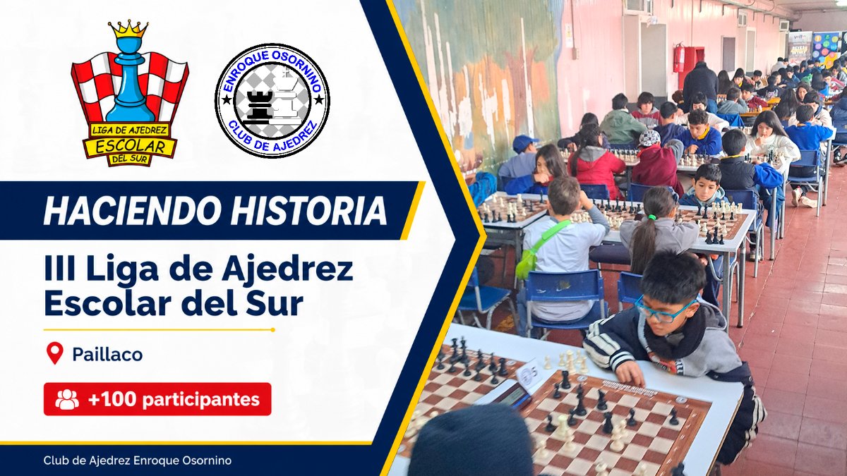 La III Liga de Ajedrez Escolar del Sur se consolida en Paillaco