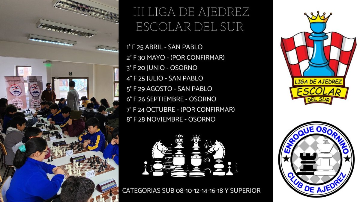 La Liga de Ajedrez Escolar del Sur celebra su tercera edición