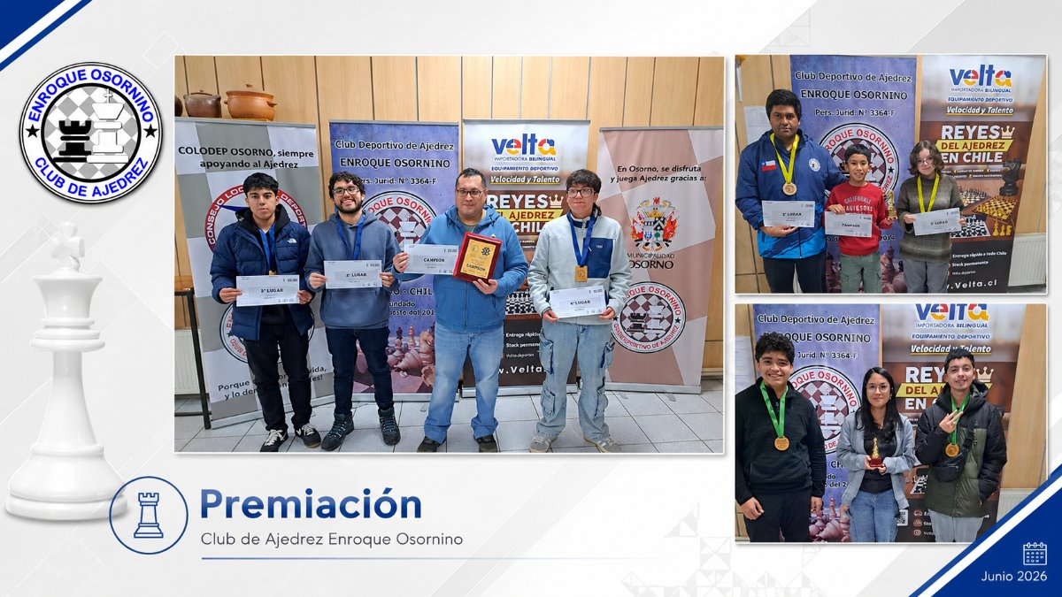 Tres torneos IRT dieron vida al III Festival Enroque Osornino