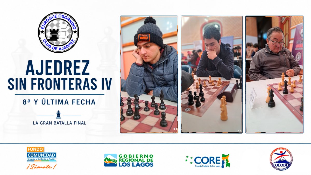 Ajedrez Sin Fronteras IV vivirá su gran fecha final en COLODEP Osorno