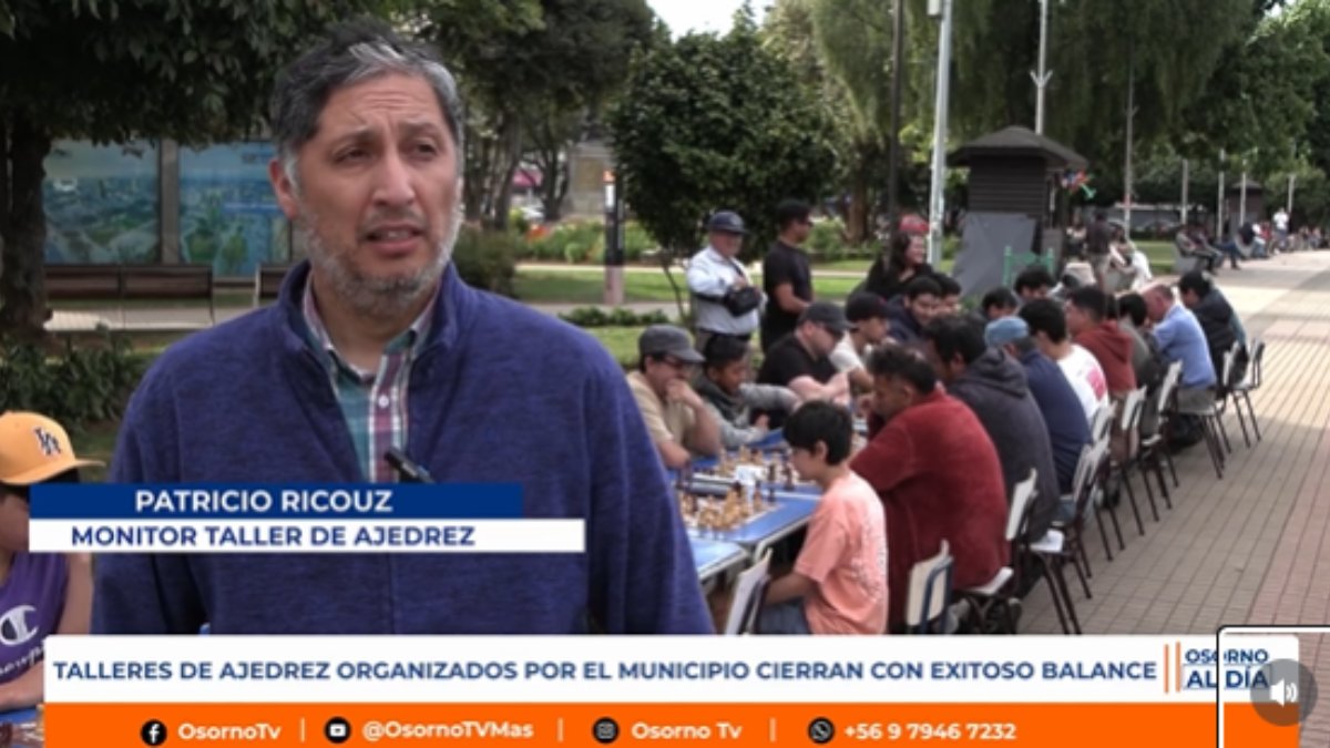 Con éxito culminó el Taller de Ajedrez en la Plaza de Armas