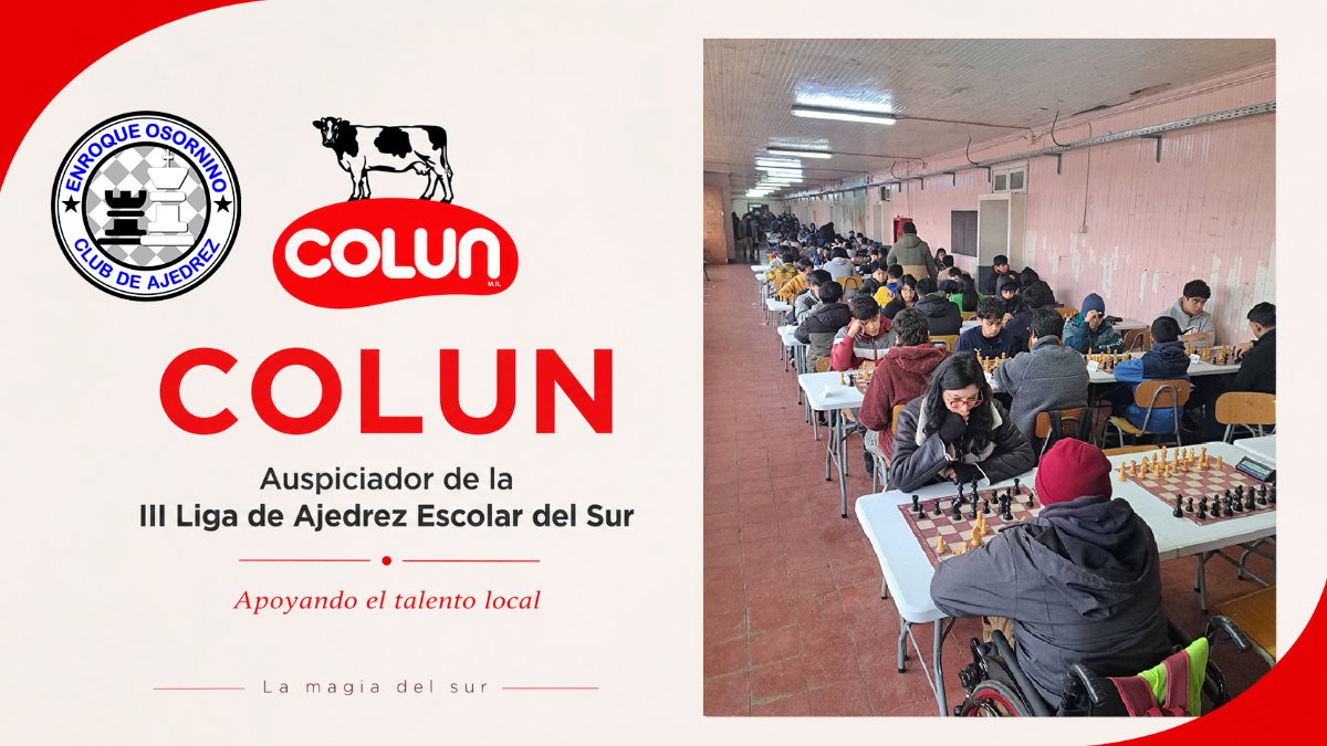 COLUN se suma como auspiciador de la III Liga de Ajedrez Escolar del Sur